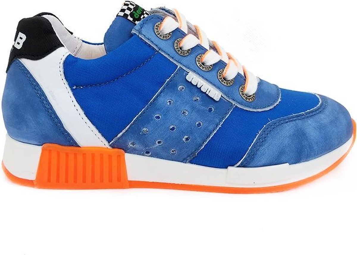 Blauwe Develab Veterschoenen