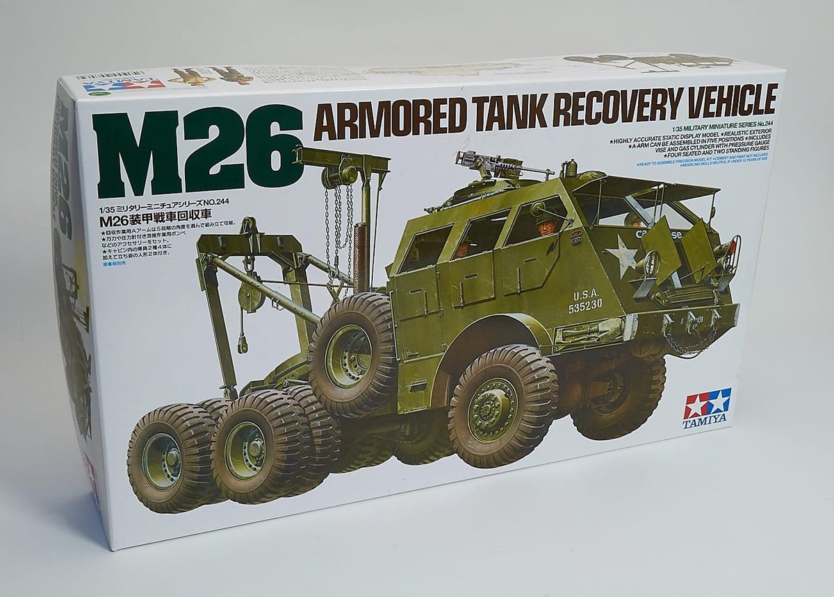1:35 Tamiya 35244 M26 Armored Tank Recovery Vehicle Plastic kit