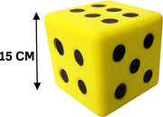 Dobbelsteen Coated Foam 15 CM GEEL