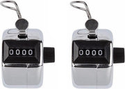 2x stuks Metalen handtellers van 5 cm