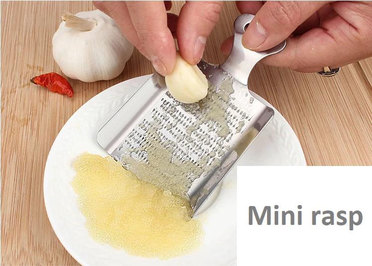 EPIN | Mini knoflook rasp | Gember rasp | Keuken rasp | RVS