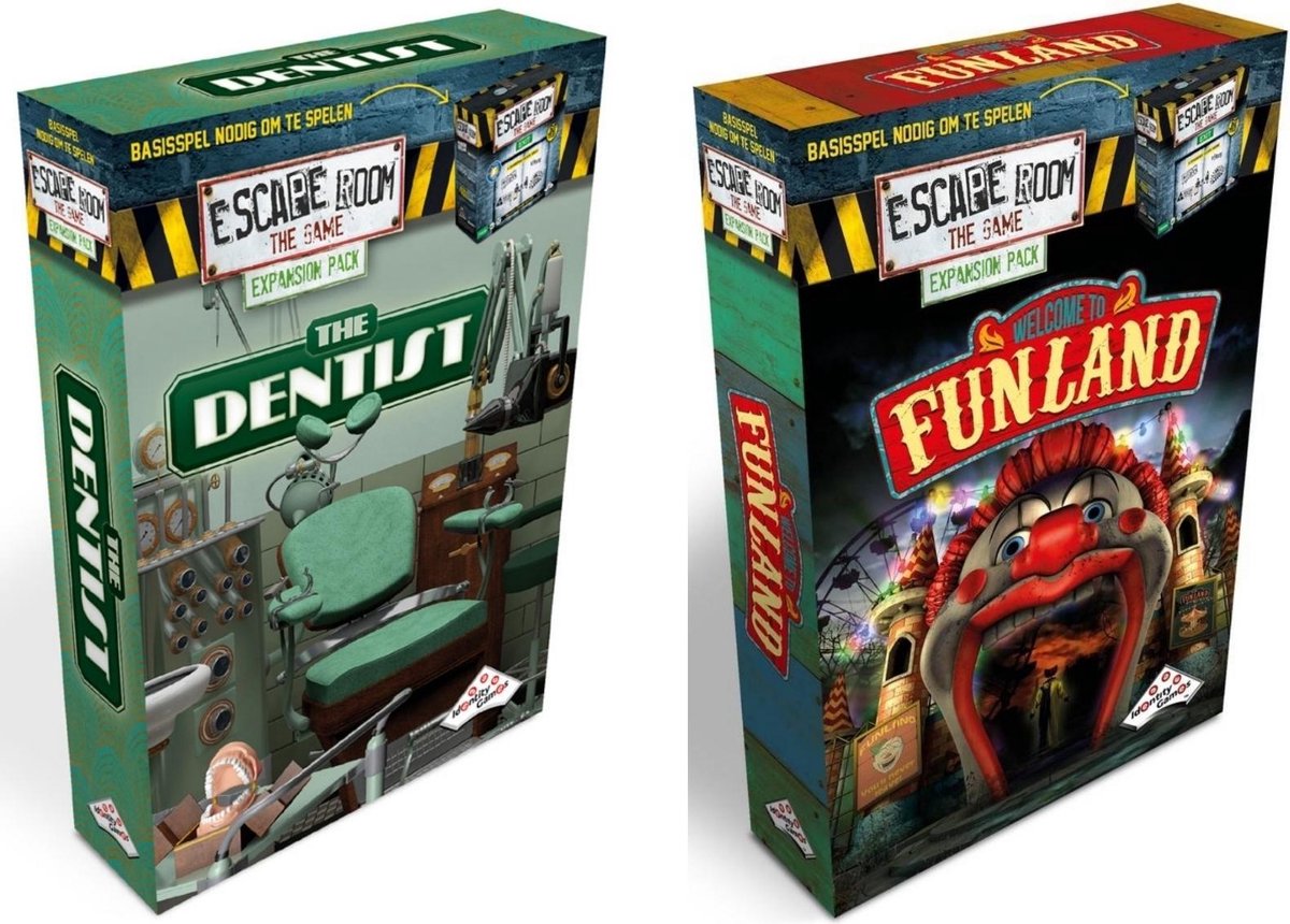 Escape Room Uitbreidingsbundel - 2 Stuks - Uitbreiding The Dentist & Uitbreiding Funland