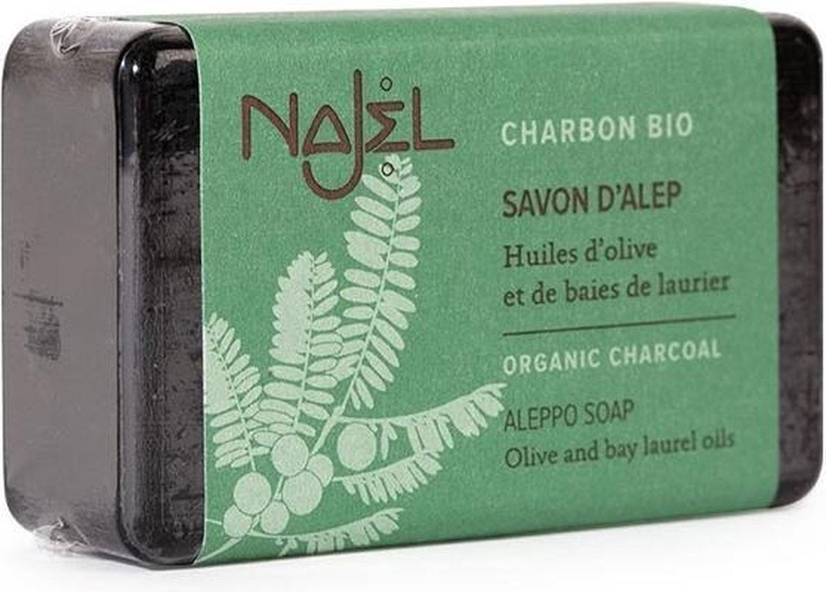 Aleppo Soap met actieve houtskool - 100gr