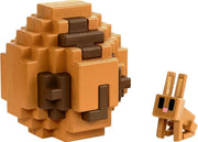 Mattel Verassingsei Minecraft Rabbit 6 Cm Bruin 2-delig