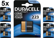 5 Stuks - Duracell CRP2 / 223 / DL223 / EL223AP / CR-P2 6V Lithium batterij