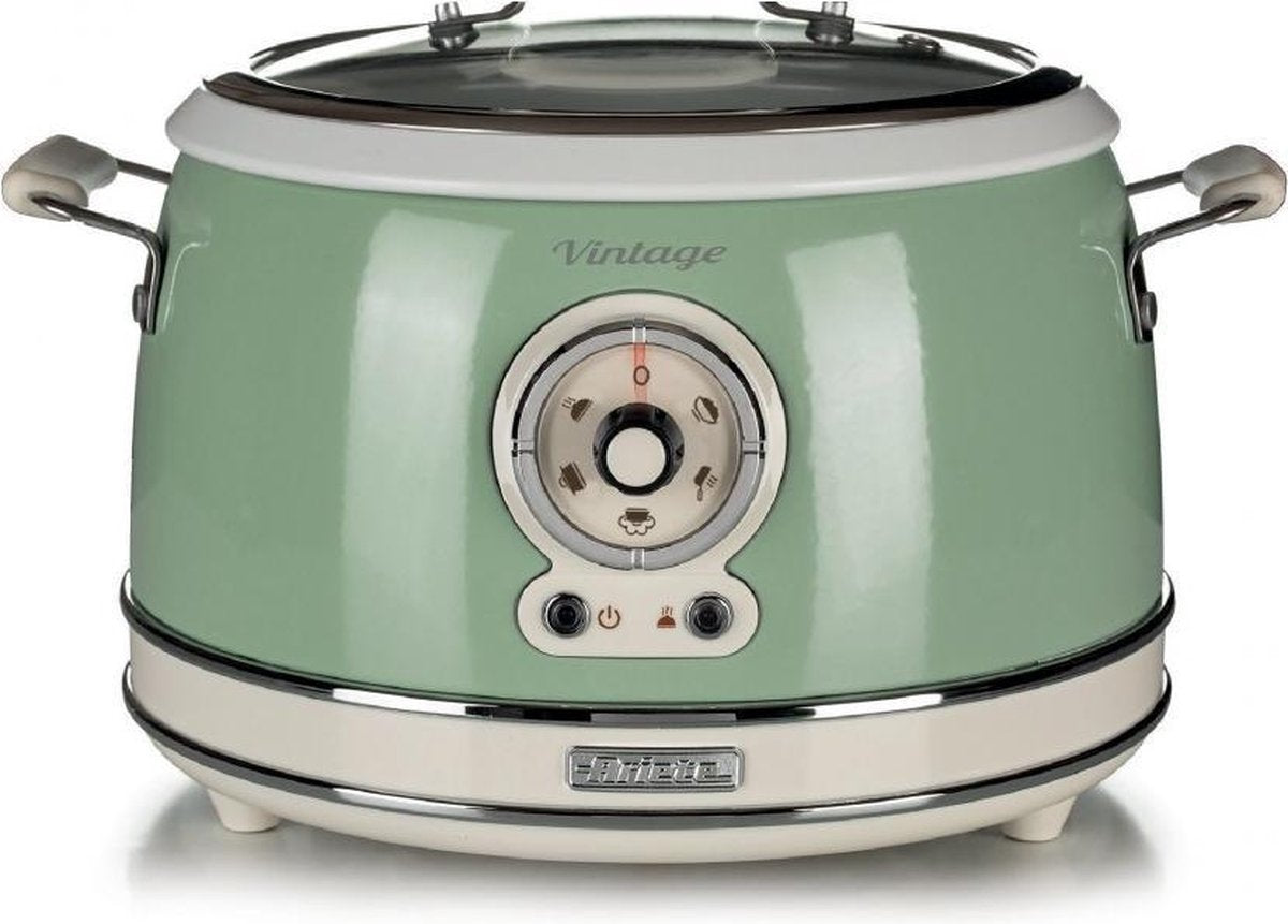 Ariete Retro Slowcooker & Rijstkoker - 3.5 L - Groen