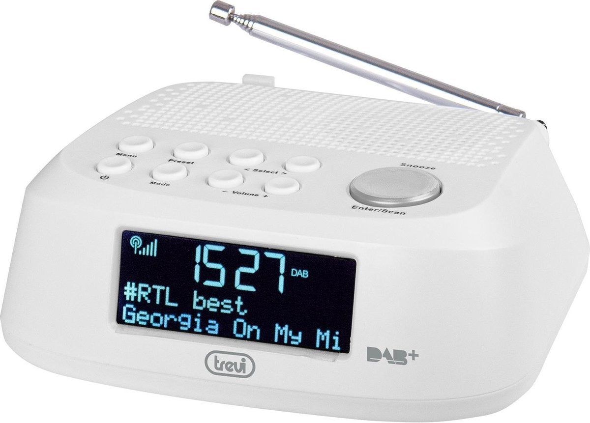 Trevi RC 80D4 DAB radio Klok Digitaal Wit