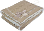 Soft Touch Deken Cheveron Junior 75 X 90 Cm Polyester Bruin