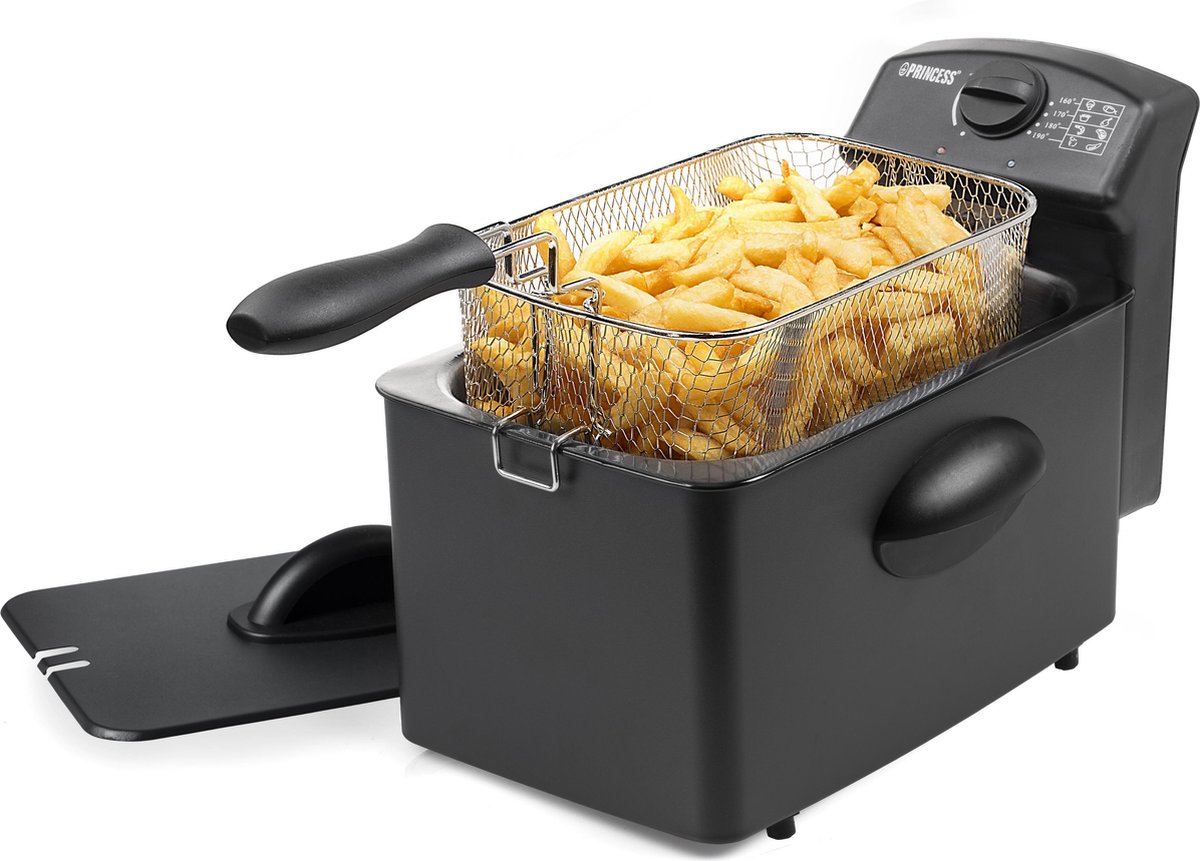 Princess 182729 Black Steel Friteuse - Frituurpan