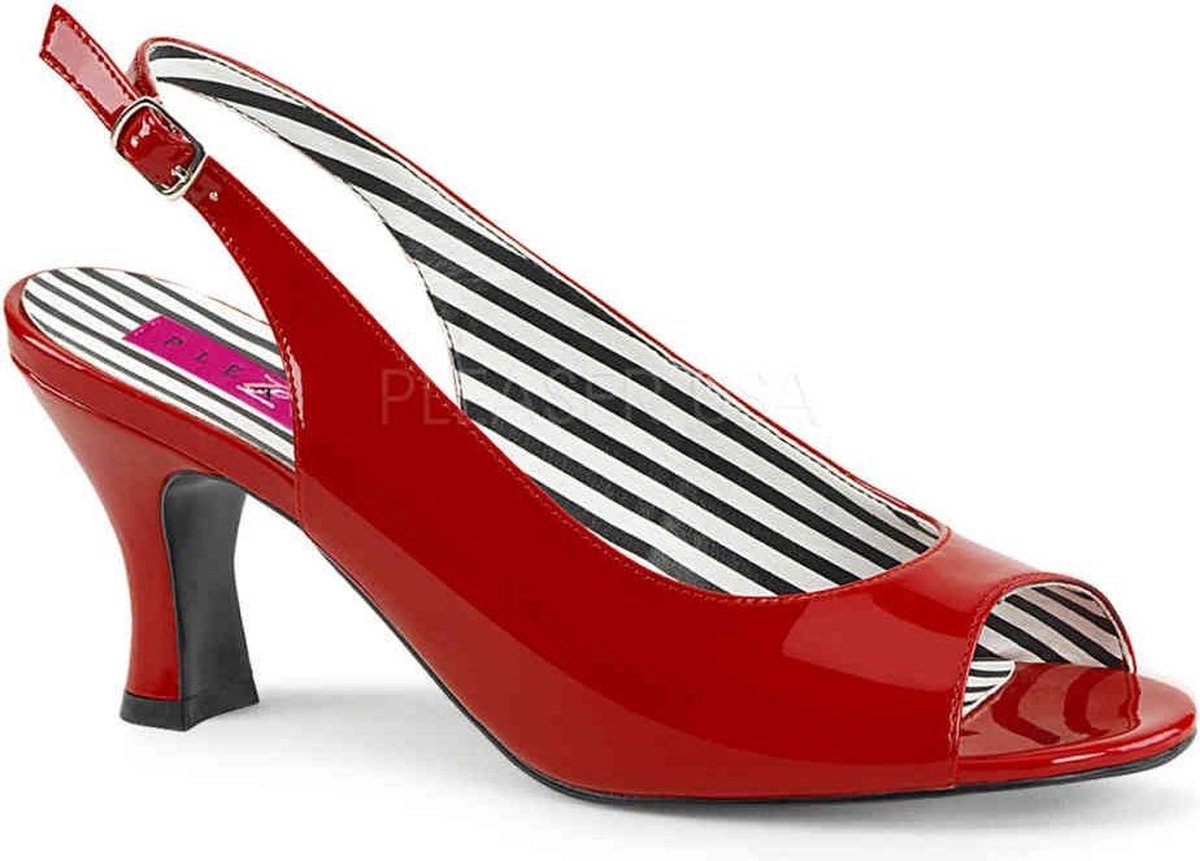Pleaser Pink Label Pumps -45 Shoes- JENNA-02 Paaldans schoenen Rood