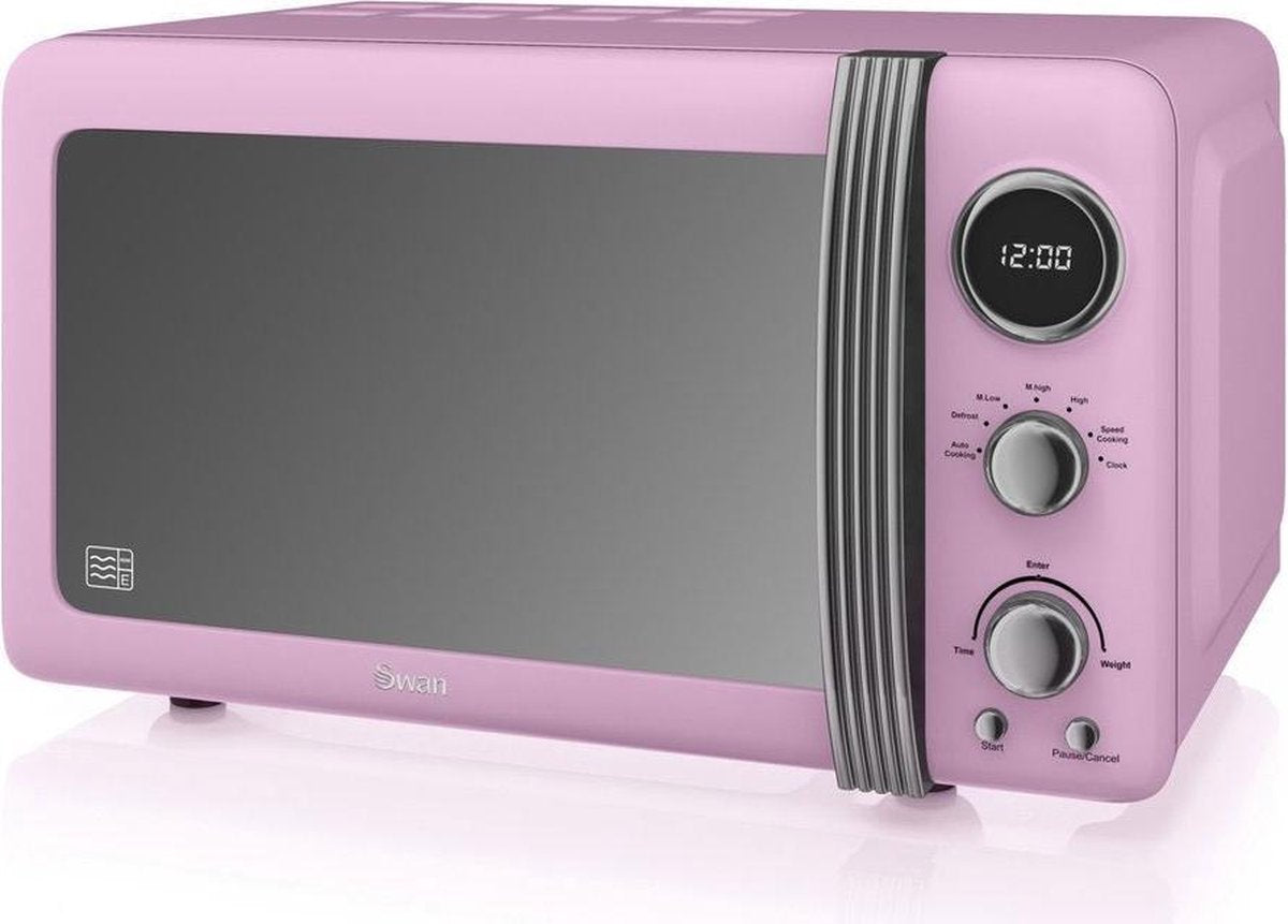 Swan Retro Magnetron – 20 Liter Inhoud – Roze