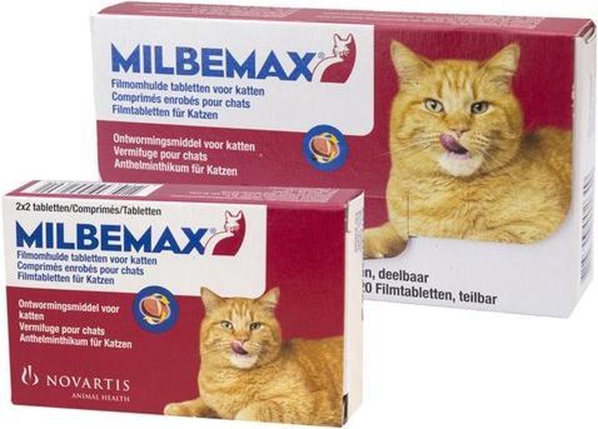 Milbemax grote kat 20 tabletten
