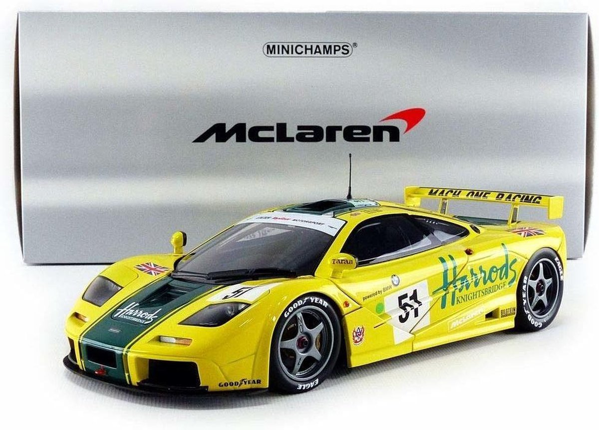 McLaren F1 GTR Harrods Mach One Racing #51 24h Le Mans 1995 - 1:18 - Minichamps