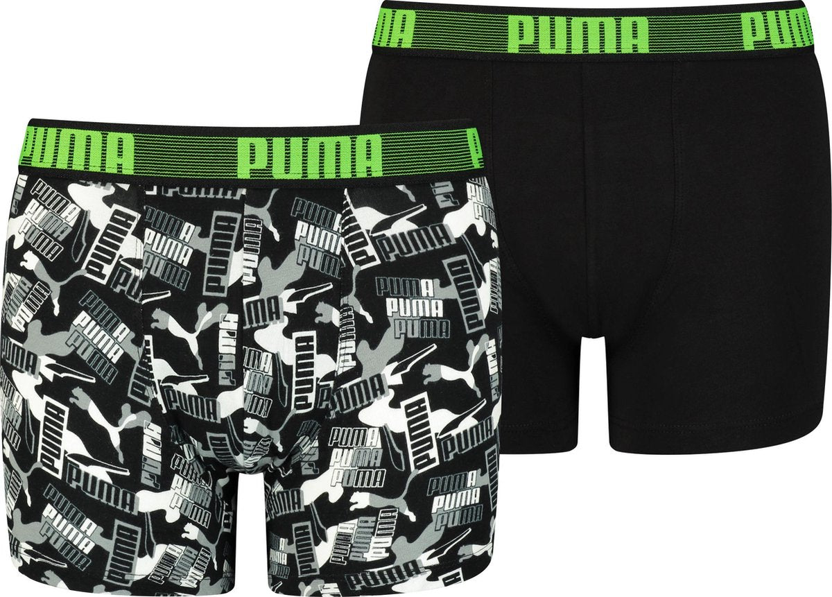 PUMA  LOGO AOP  2P ECOM Jongens Boxershort - Maat 122/128