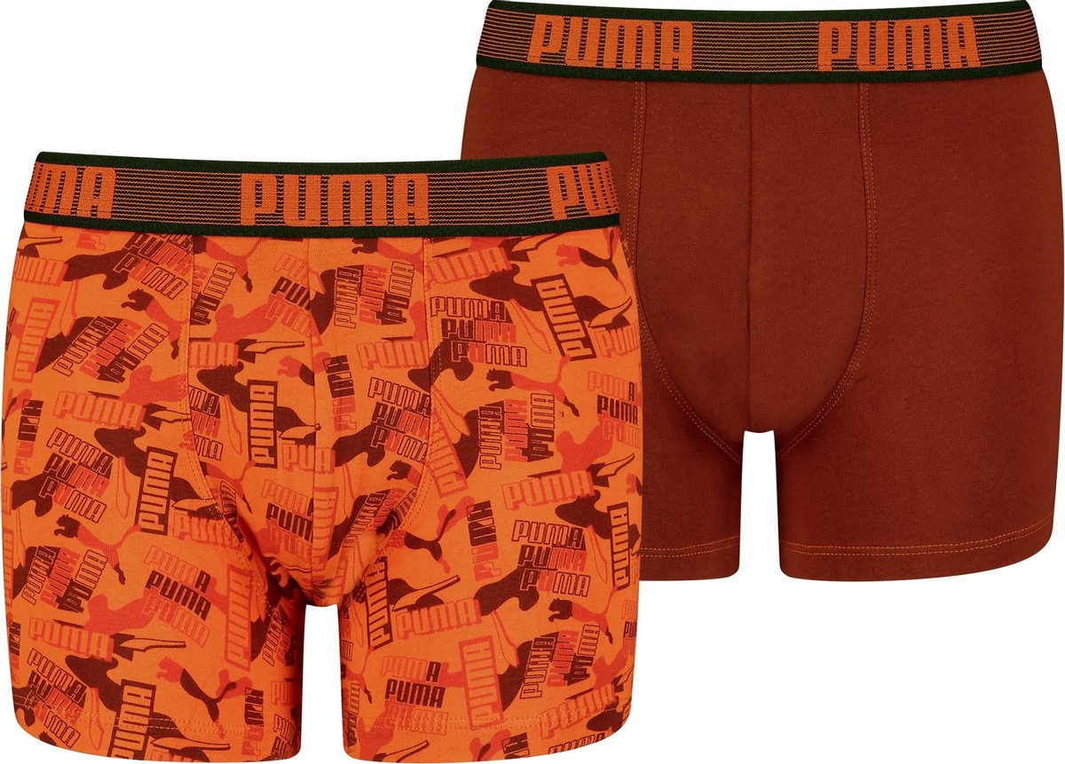 PUMA  LOGO AOP  2P ECOM Jongens Boxershort - Maat 158/164