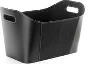 TT 41 Houtmand zwart lederlook met suede - zwart - lederlook - suede - H30/B50/D34