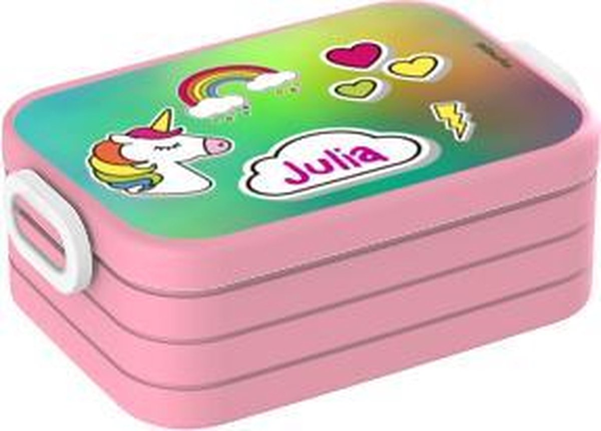 Mepal Take a Break Midi Lunchbox eenhoorn met naam