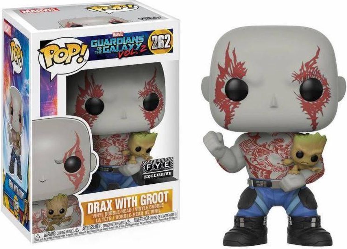 Pop! Marvel: Guardians of the Galaxy 2 - Drax with Groot Bobblehead LE