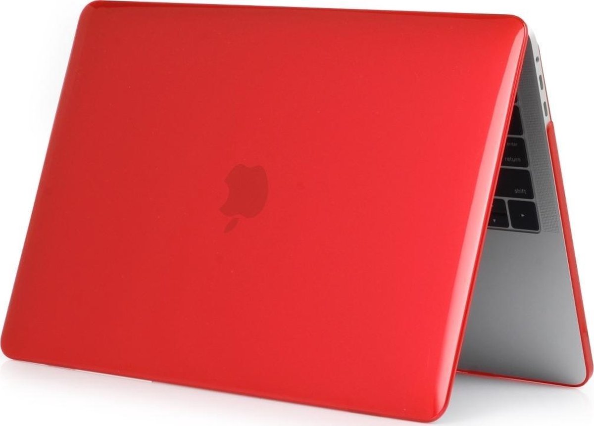 Mobigear Glossy Case voor de MacBook Pro 16 inch A2141 - Rood