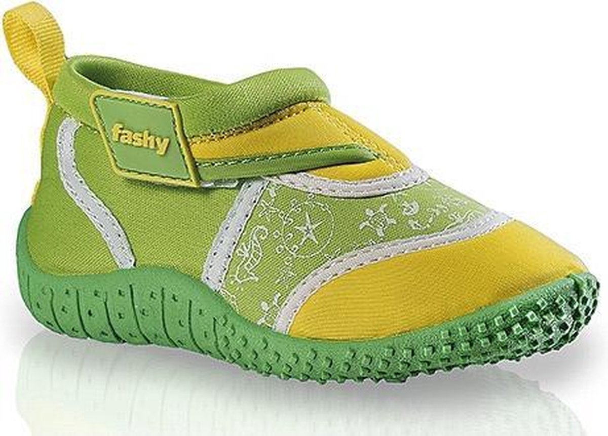 Groen/gele kinder waterschoenen 25