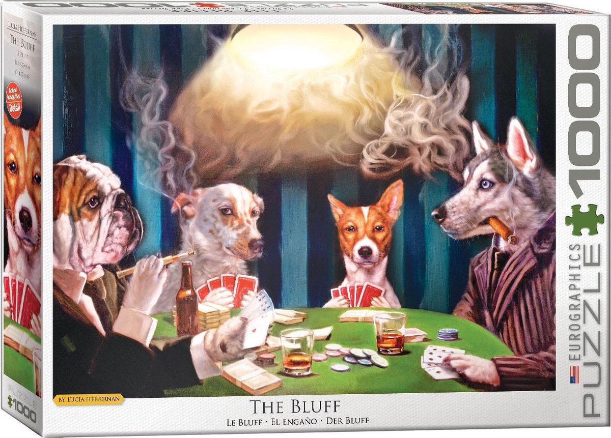 The Bluff - Lucia Heffernan puzzel 1000 stukjes - Honden
