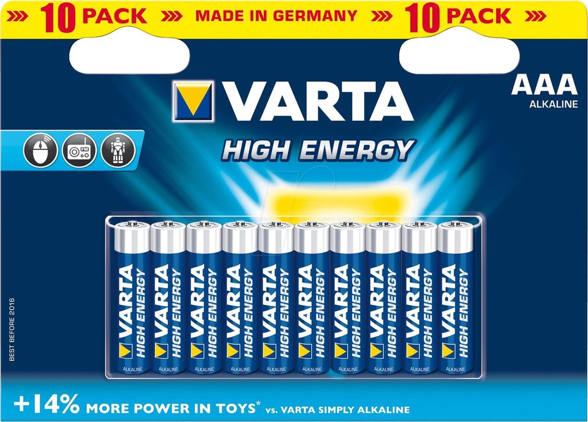 Varta HIGH ENERGY AAA Single-use battery Alkaline 1