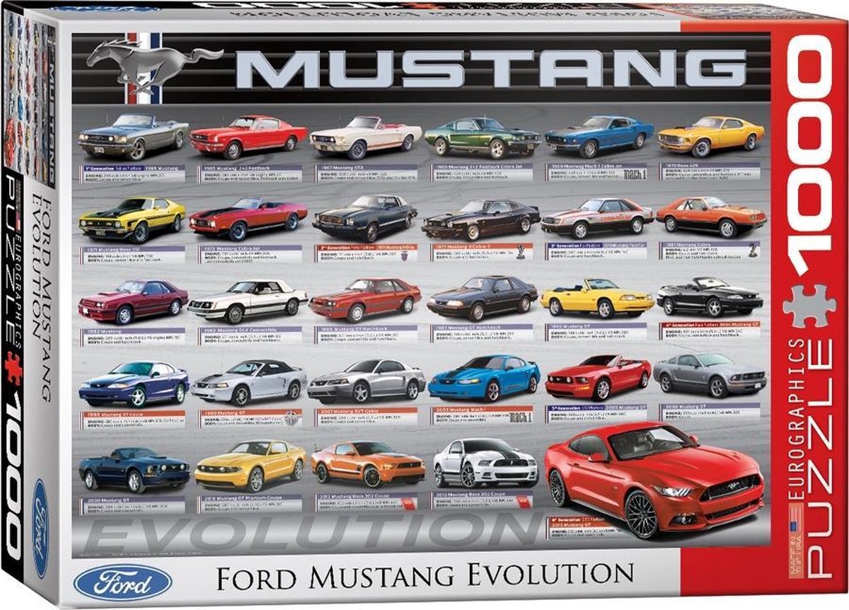 Eurographics puzzel Ford Mustang Evolution - 1000 stukjes
