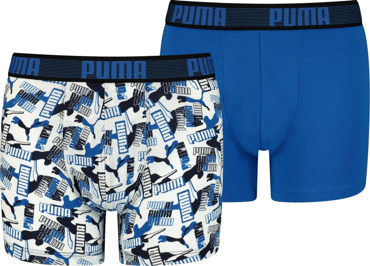 PUMA  LOGO AOP  2P ECOM Jongens Boxershort - Maat 122/128