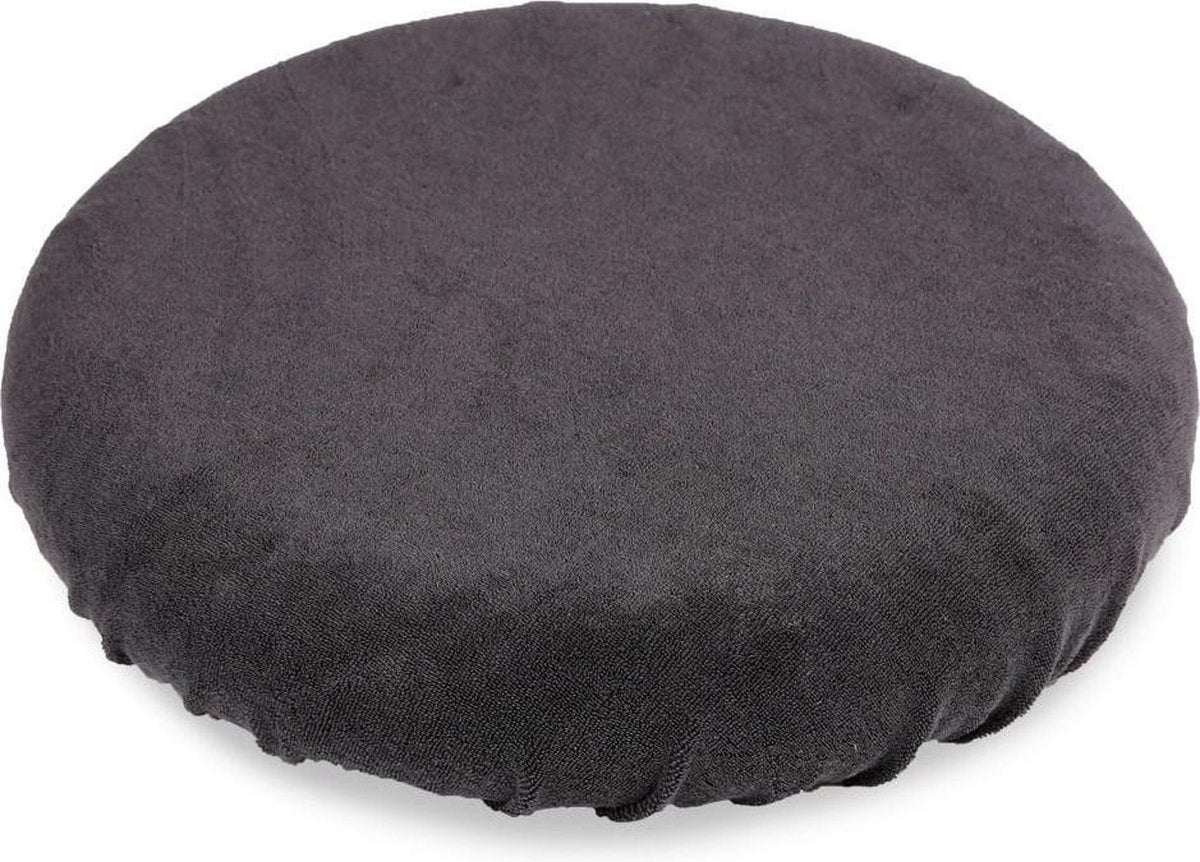 Hoes tabouret badstof stretch Grijs