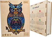Charmante Uil - Houten Puzzel Volwassenen - Jigsaw puzzels - A3 formaat
