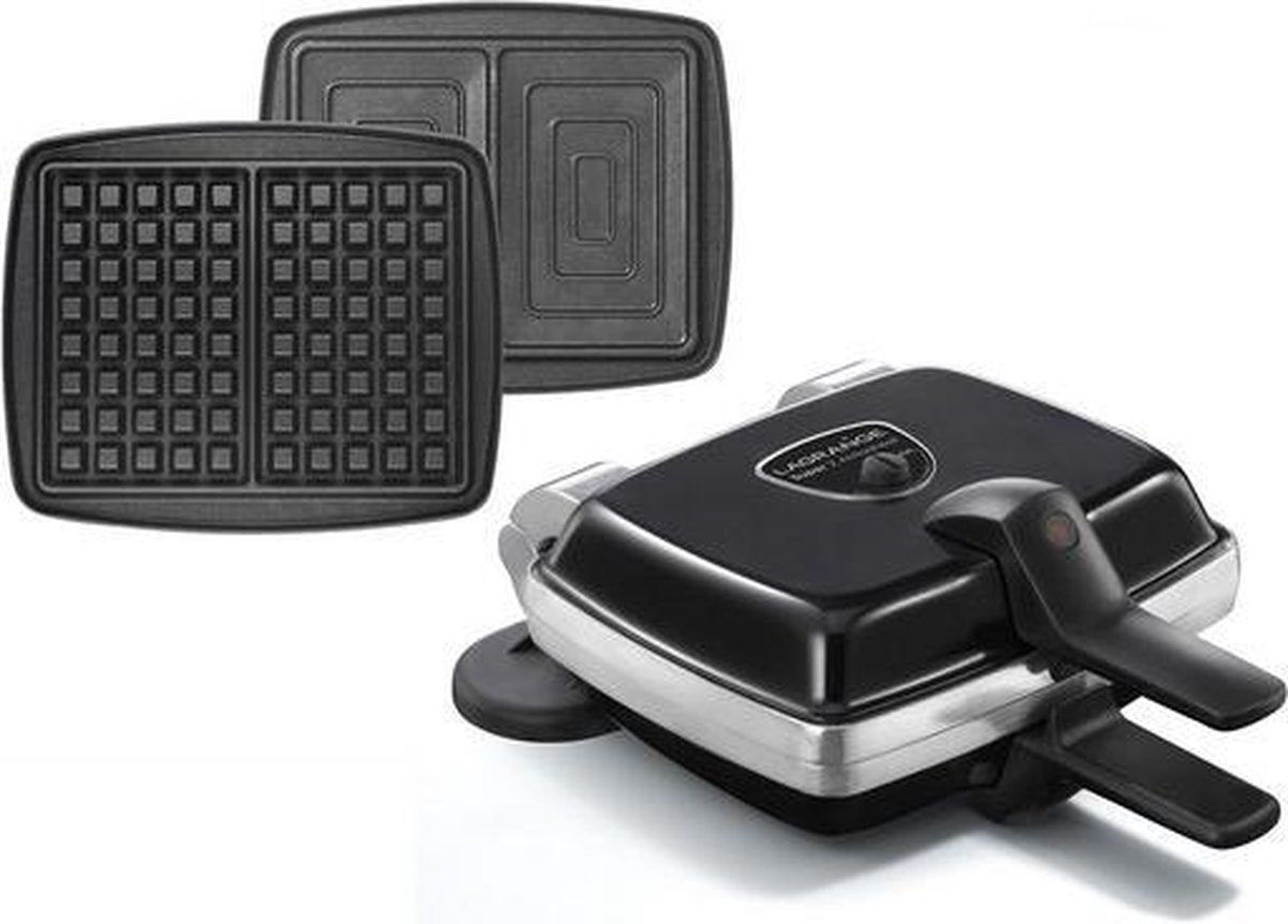 LAGRANGE Super 2 Antiadhésif wafelijzer 2 wafel(s) Zwart 1000 W
