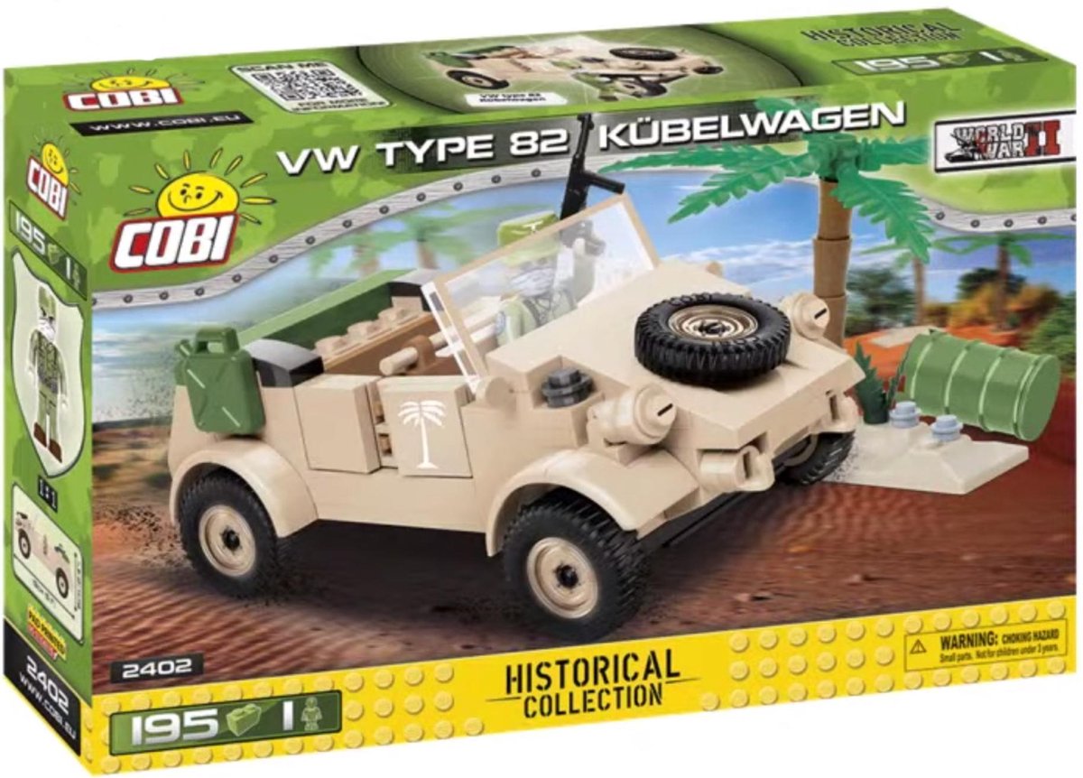 Cobi Vw-82 Kubelwagen Junior Abs - Constructiespeelgoed - Bouwpakket - Modelbouw