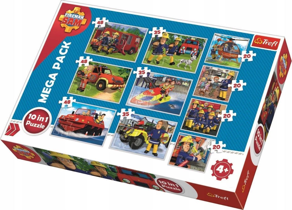 Trefl Puzzel Brandweerman Sam 10 in 1: 20/35/48 stukjes