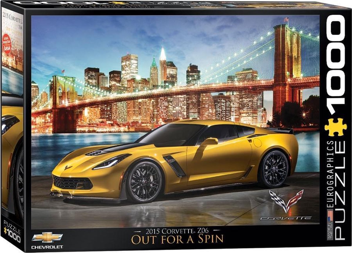 Eurographics puzzel Corvette Z06 Out for a Spin - 1000 stukjes