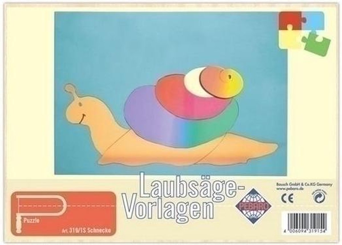 Pebaro Figuurzaag puzzel Slak