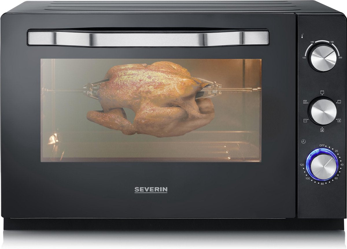 Severin TO 2066  XXL Bak- en Grilloven 60L Zwart
