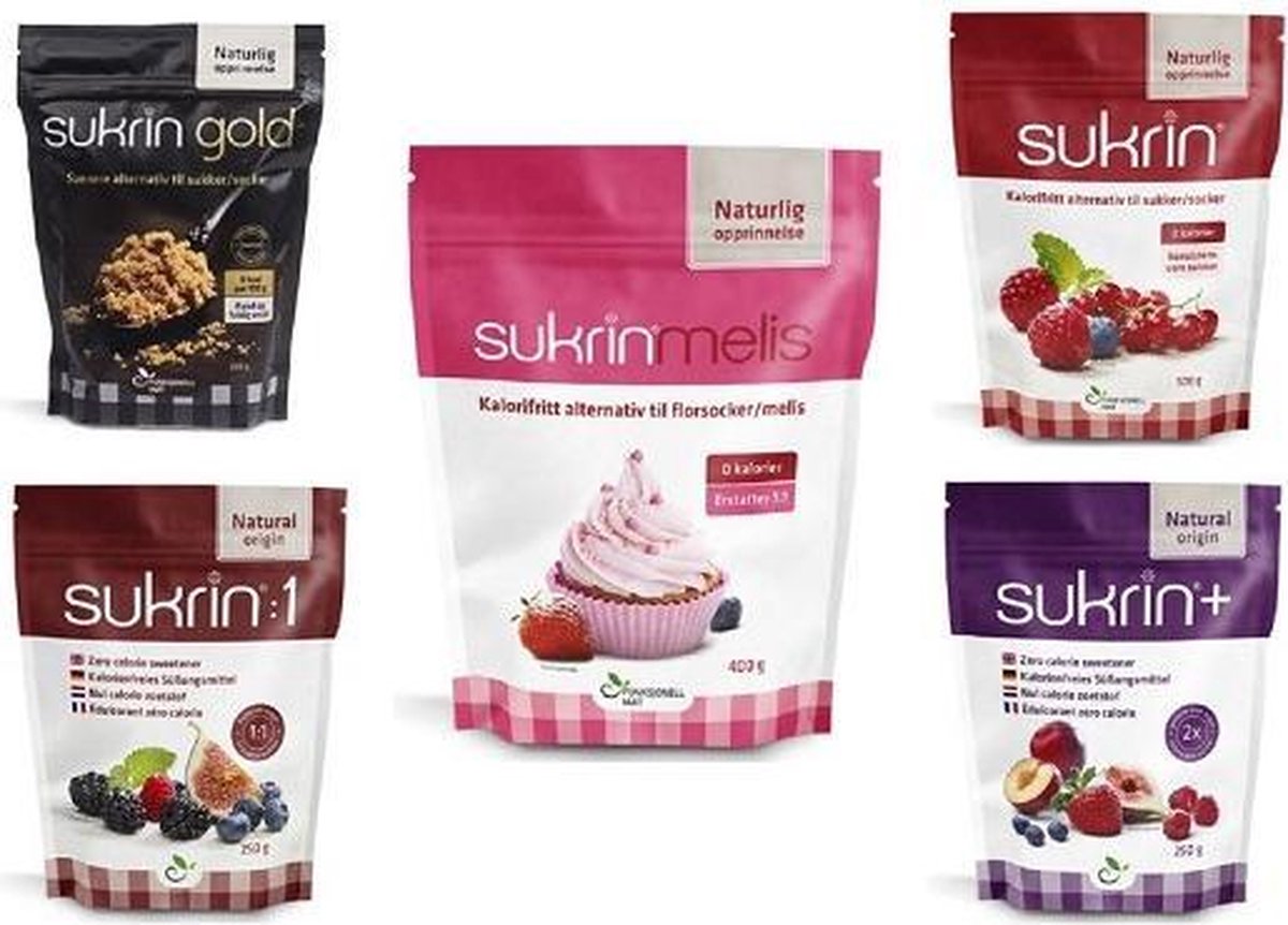 Sukrin | Suiker Vervang | Voordeelpakket | 5 x sukrin  | Snel afvallen zonder poespas!