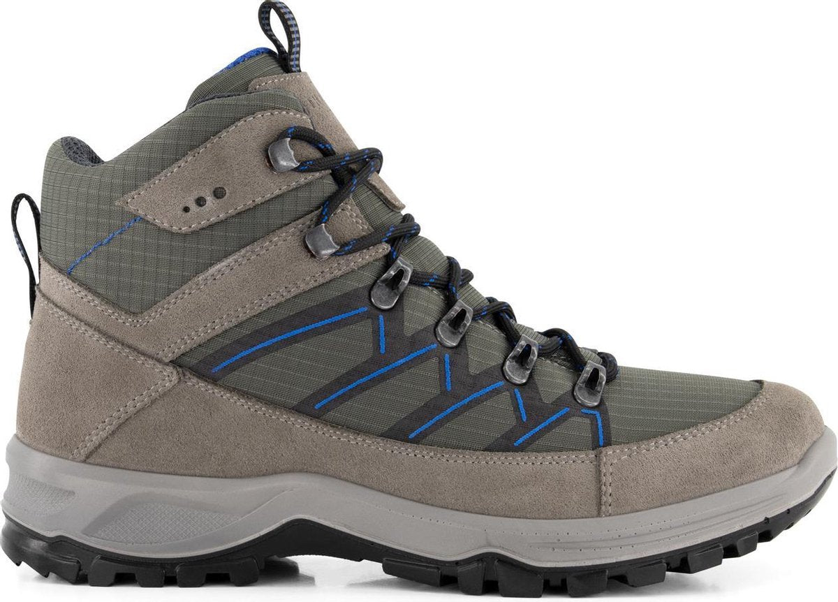 Travelin' Svendborg - Hoge Heren wandelschoenen - Waterdicht en ademend - Grijs Leer - Maat 40