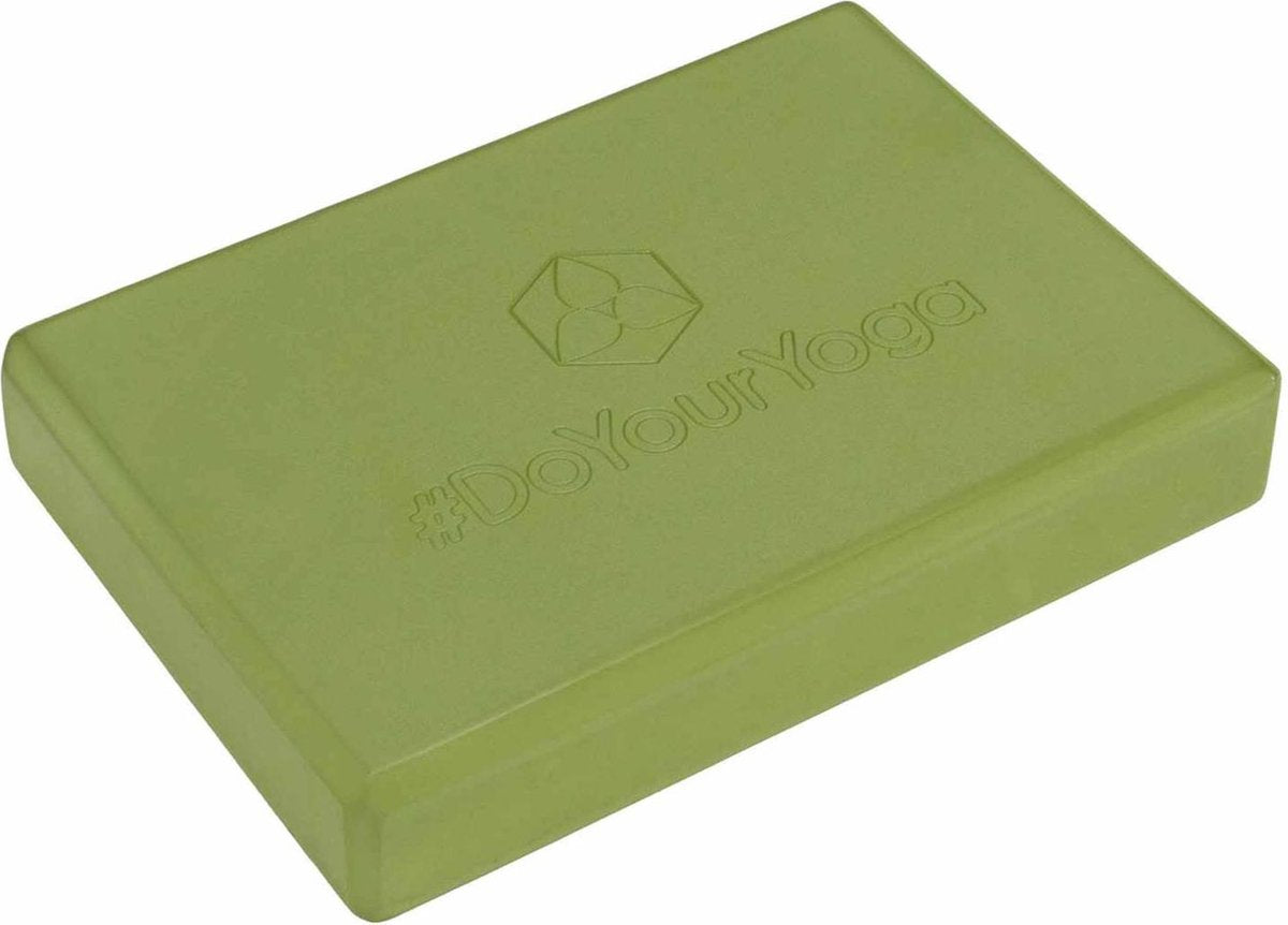 #DoYourYoga - Yogablok - »Damodar« - Platte Yogablock van gehard schuimstof - 300g