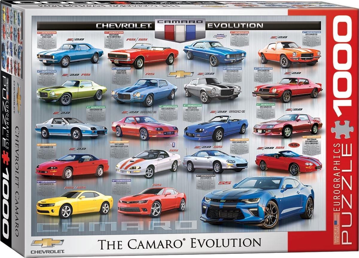 Eurographics puzzel Chevrolet The Camaro Evolution - 1000 stukjes