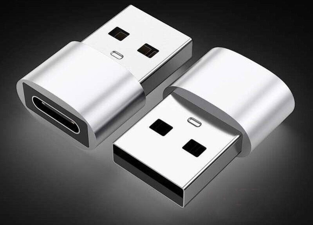 Set van 2 | USB C naar USB Adapter | USB-C naar USB convertor | opzetstuk USB 3.1 to USB C HUB | pc | laptop