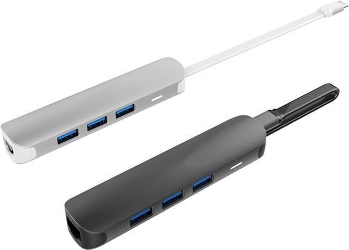 HYPER 6-in-1 USB-C hub with 4K HDMI silver