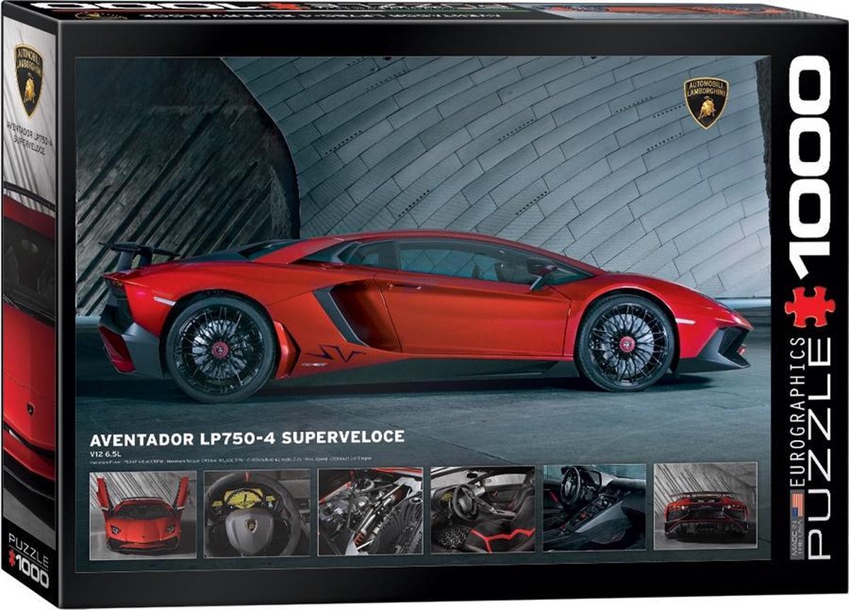 Eurographics puzzel Aventador 750-4 Superveloce - 1000 stukjes