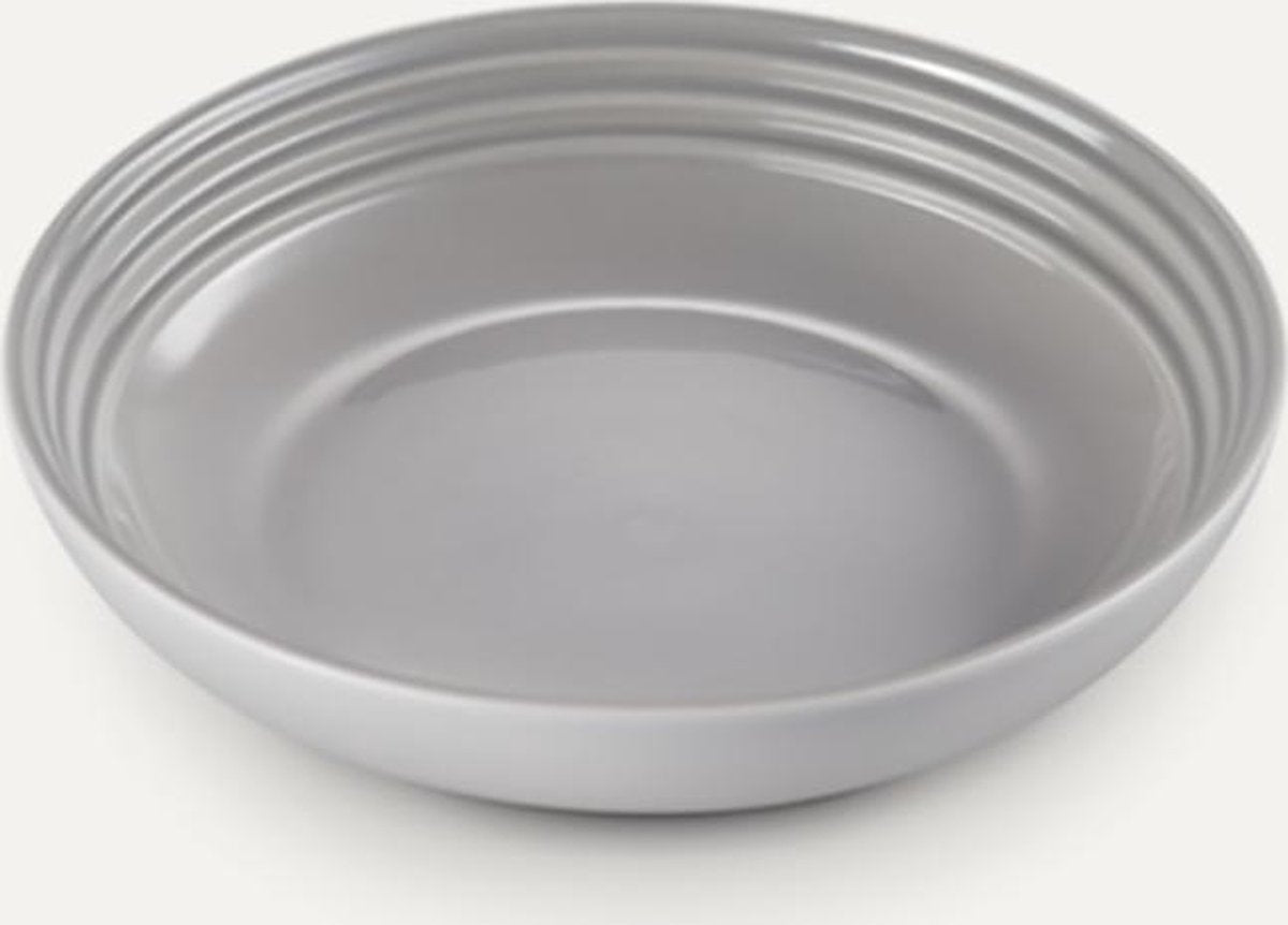 Le Creuset  Aardewerken diep bord - 4 stuks - in Mist Grey 22cm