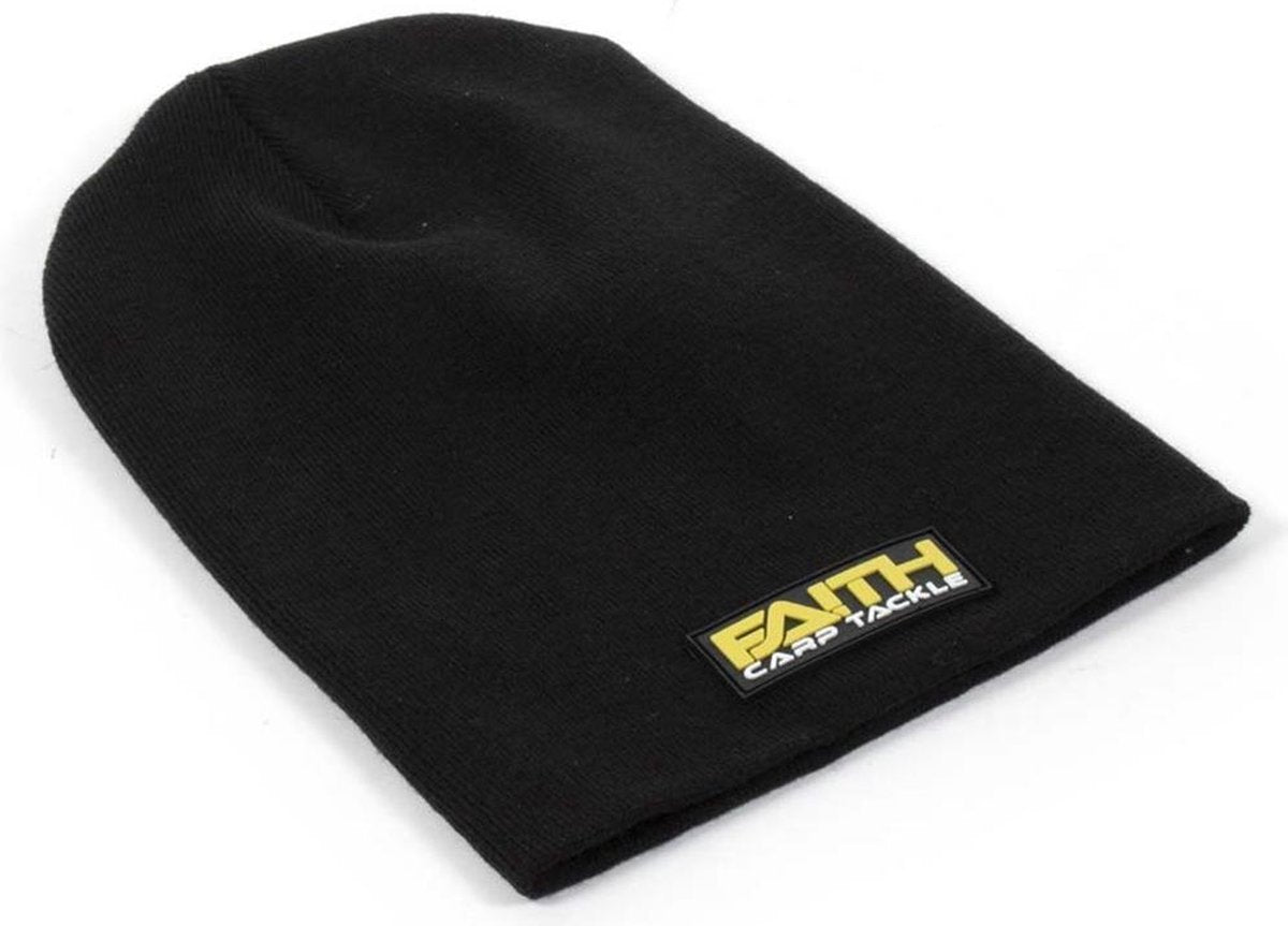 Faith Black Knit Beanie - Muts - Zwart