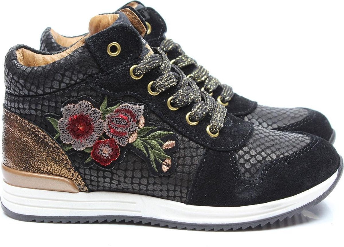 Meisjes Enkellaarzen Develab 41764-923 Black Suede Zwart - Maat 29