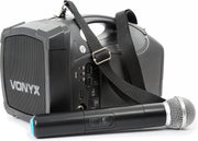 Portable speaker - Vonyx ST-010 draagbare speaker met Bluetooth en mp3 speler - Inclusief draadloze microfoon