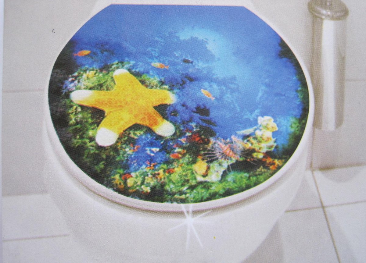 Reinhard | Toiletbril Sticker Zeester 32 x 38 cm