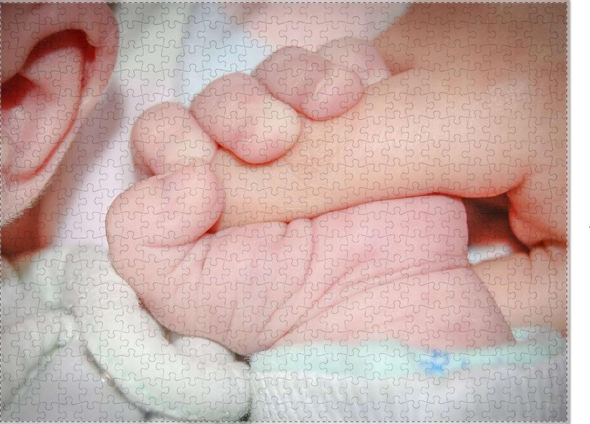 Baby met handje | Legpuzzel 500 stukjes