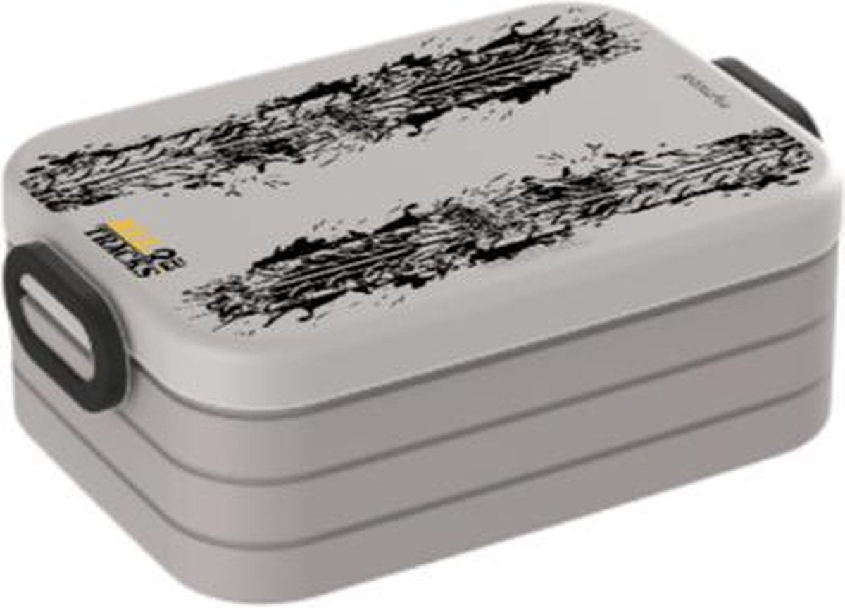 Mepal Broodtrommel – Grijs - Large - Bandenspoor - 4x4 Offroad